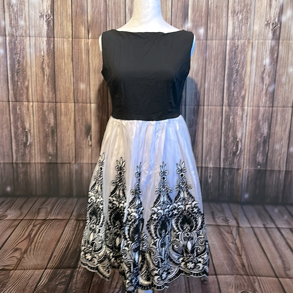 Black and white dress